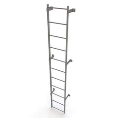 TRI-ARC - Rolling & Wall Mounted Ladders & Platforms Type: Fixed Ladder Style: Safety Cage - USA Tool & Supply