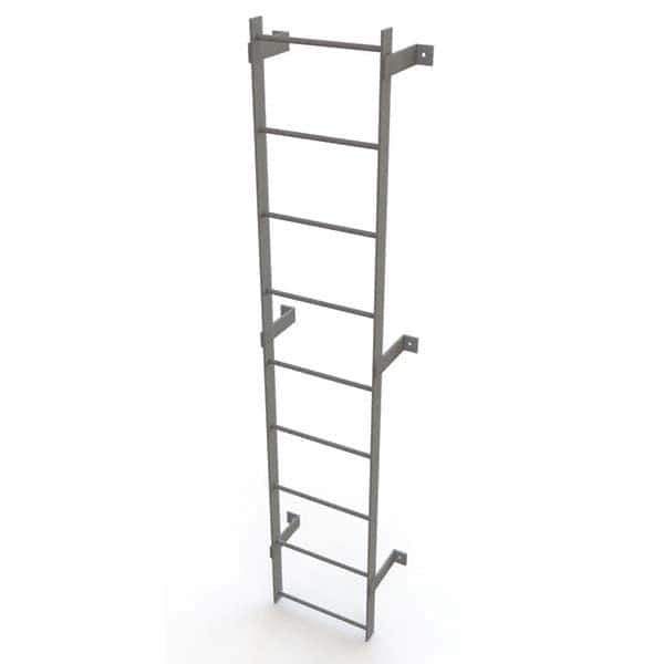 TRI-ARC - Rolling & Wall Mounted Ladders & Platforms Type: Fixed Ladder Style: Safety Cage - USA Tool & Supply