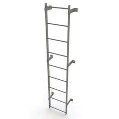 TRI-ARC - Rolling & Wall Mounted Ladders & Platforms Type: Fixed Ladder Style: Safety Cage - USA Tool & Supply