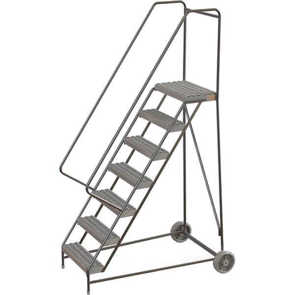 TRI-ARC - Rolling & Wall Mounted Ladders & Platforms Type: Rolling Warehouse Ladder Style: Rolling Safety Ladder - USA Tool & Supply