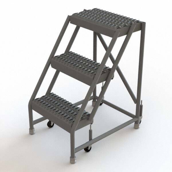 TRI-ARC - Rolling & Wall Mounted Ladders & Platforms Type: Rolling Warehouse Ladder Style: Rolling Platform Ladder - USA Tool & Supply