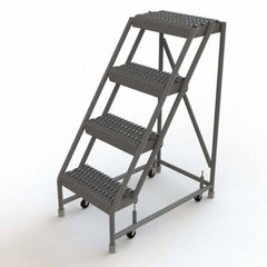 TRI-ARC - Rolling & Wall Mounted Ladders & Platforms Type: Rolling Warehouse Ladder Style: Rolling Platform Ladder - USA Tool & Supply