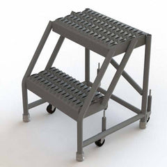 TRI-ARC - Rolling & Wall Mounted Ladders & Platforms Type: Rolling Warehouse Ladder Style: Rolling Platform Ladder - USA Tool & Supply