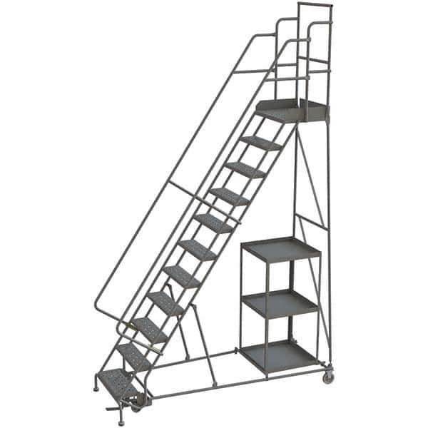 TRI-ARC - Rolling & Wall Mounted Ladders & Platforms Type: Stock-Picking Ladder Style: Rolling Safety Stock Picking Ladder - USA Tool & Supply