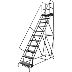 TRI-ARC - Rolling & Wall Mounted Ladders & Platforms Type: Rolling Warehouse Ladder Style: Rolling Platform Ladder - USA Tool & Supply