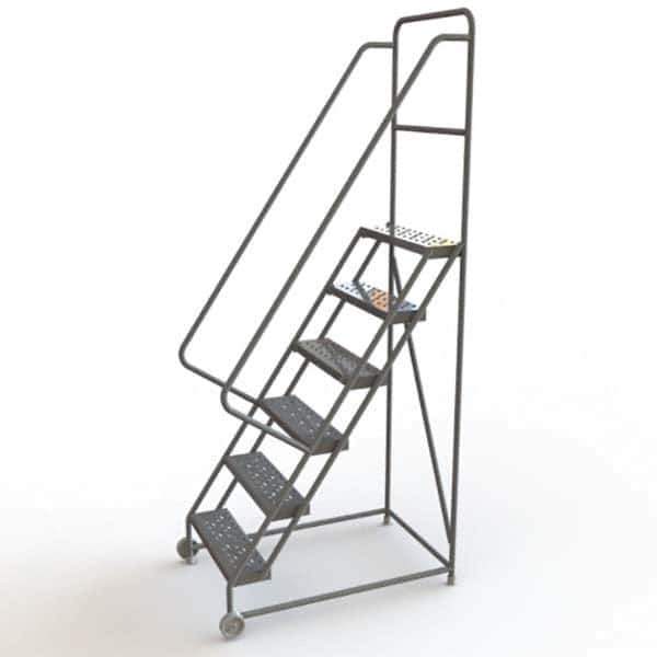TRI-ARC - Rolling & Wall Mounted Ladders & Platforms Type: TiltNRoll Rolling Ladder Style: Tilt & Roll Safety Ladder - USA Tool & Supply