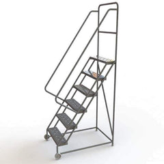 TRI-ARC - Rolling & Wall Mounted Ladders & Platforms Type: TiltNRoll Rolling Ladder Style: Tilt & Roll Safety Ladder - USA Tool & Supply