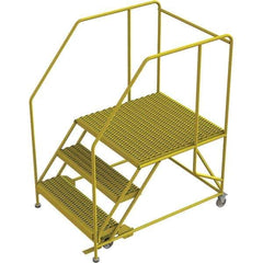 TRI-ARC - Rolling & Wall Mounted Ladders & Platforms Type: Rolling Work Platform Style: Steel Work Platform - USA Tool & Supply