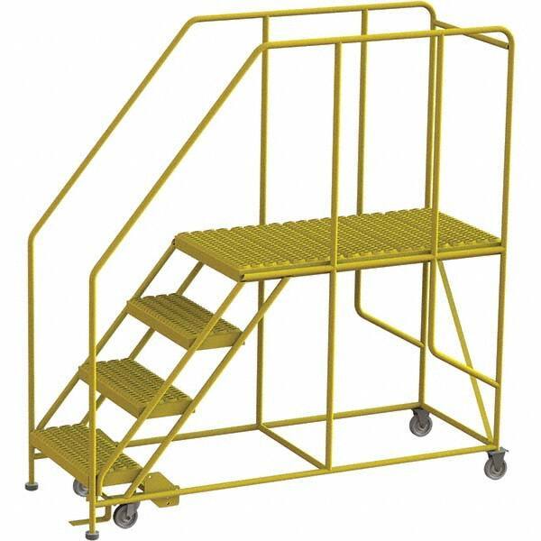 TRI-ARC - Rolling & Wall Mounted Ladders & Platforms Type: Rolling Work Platform Style: Steel Work Platform - USA Tool & Supply