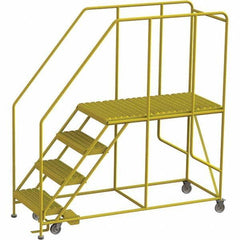 TRI-ARC - Rolling & Wall Mounted Ladders & Platforms Type: Rolling Work Platform Style: Steel Work Platform - USA Tool & Supply