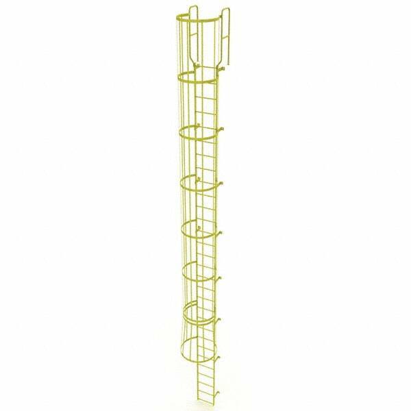 TRI-ARC - Rolling & Wall Mounted Ladders & Platforms Type: Fixed Ladder Style: Safety Cage - USA Tool & Supply