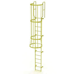 TRI-ARC - Rolling & Wall Mounted Ladders & Platforms Type: Fixed Ladder Style: Safety Cage - USA Tool & Supply