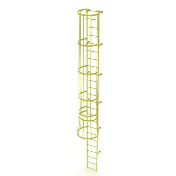 TRI-ARC - Rolling & Wall Mounted Ladders & Platforms Type: Fixed Ladder Style: Safety Cage - USA Tool & Supply