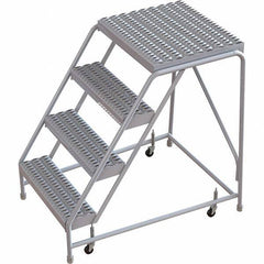 TRI-ARC - Rolling & Wall Mounted Ladders & Platforms Type: Rolling Warehouse Ladder Style: Rolling Safety Ladder - USA Tool & Supply