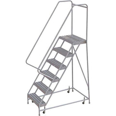 TRI-ARC - Rolling & Wall Mounted Ladders & Platforms Type: Rolling Warehouse Ladder Style: Rolling Safety Ladder - USA Tool & Supply