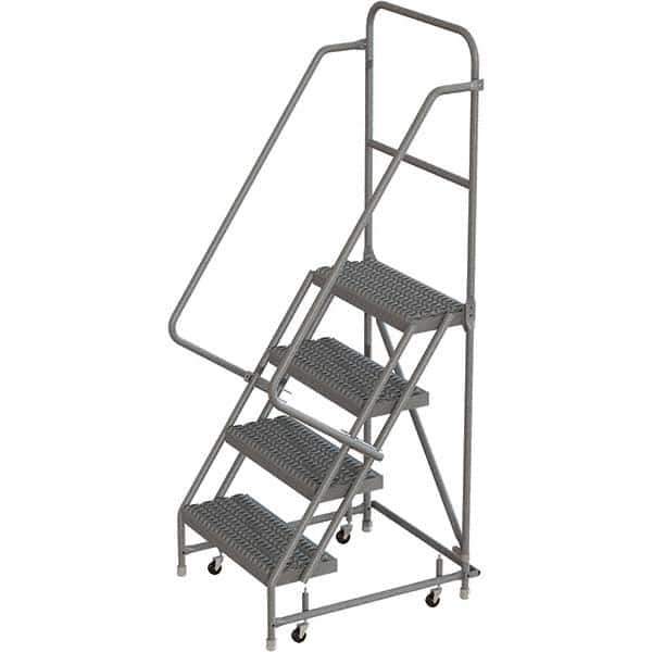TRI-ARC - Rolling & Wall Mounted Ladders & Platforms Type: Rolling Warehouse Ladder Style: Rolling Platform Ladder - USA Tool & Supply