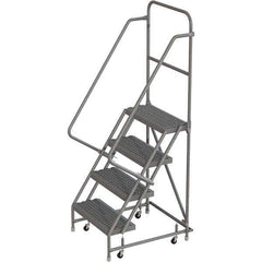 TRI-ARC - Rolling & Wall Mounted Ladders & Platforms Type: Rolling Warehouse Ladder Style: Rolling Platform Ladder - USA Tool & Supply