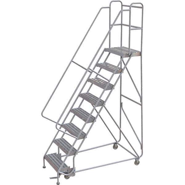 TRI-ARC - Rolling & Wall Mounted Ladders & Platforms Type: Rolling Warehouse Ladder Style: Rolling Safety Ladder - USA Tool & Supply