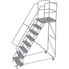 TRI-ARC - Rolling & Wall Mounted Ladders & Platforms Type: Rolling Warehouse Ladder Style: Rolling Safety Ladder - USA Tool & Supply