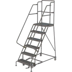TRI-ARC - Rolling & Wall Mounted Ladders & Platforms Type: Rolling Warehouse Ladder Style: Rolling Platform Ladder - USA Tool & Supply