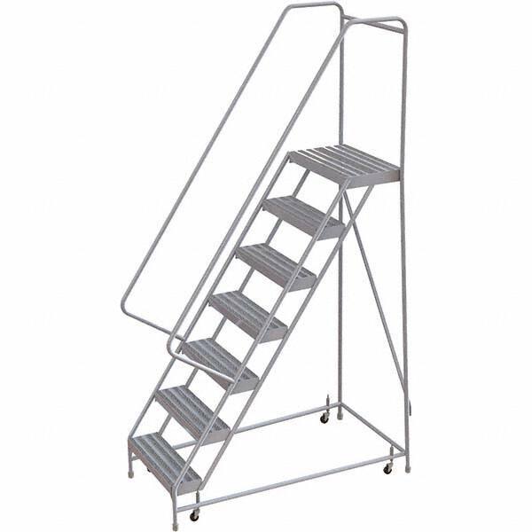 TRI-ARC - Rolling & Wall Mounted Ladders & Platforms Type: Rolling Warehouse Ladder Style: Rolling Safety Ladder - USA Tool & Supply