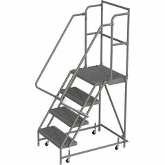 TRI-ARC - Rolling & Wall Mounted Ladders & Platforms Type: Rolling Warehouse Ladder Style: Rolling Platform Ladder - USA Tool & Supply
