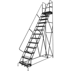 TRI-ARC - Rolling & Wall Mounted Ladders & Platforms Type: Rolling Warehouse Ladder Style: Rolling Platform Ladder - USA Tool & Supply