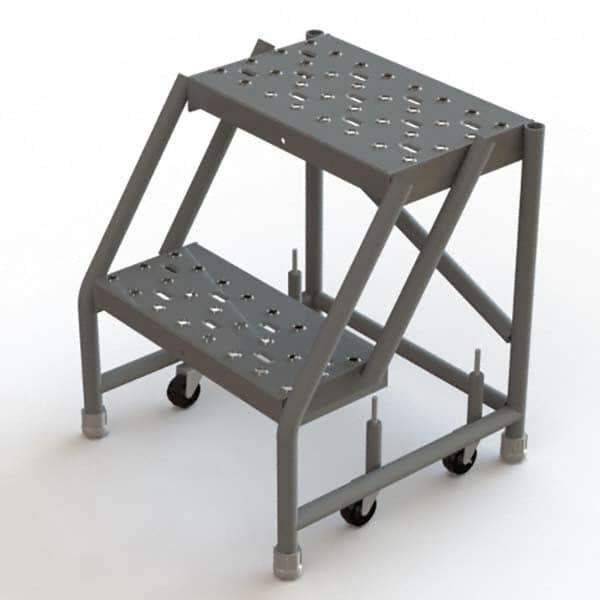 TRI-ARC - Rolling & Wall Mounted Ladders & Platforms Type: Rolling Warehouse Ladder Style: Rolling Platform Ladder - USA Tool & Supply