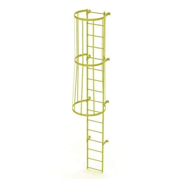 TRI-ARC - Rolling & Wall Mounted Ladders & Platforms Type: Fixed Ladder Style: Safety Cage - USA Tool & Supply