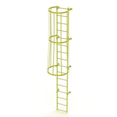 TRI-ARC - Rolling & Wall Mounted Ladders & Platforms Type: Fixed Ladder Style: Safety Cage - USA Tool & Supply