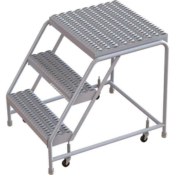 TRI-ARC - Rolling & Wall Mounted Ladders & Platforms Type: Rolling Warehouse Ladder Style: Rolling Safety Ladder - USA Tool & Supply