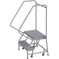 TRI-ARC - Rolling & Wall Mounted Ladders & Platforms Type: Rolling Warehouse Ladder Style: Rolling Safety Ladder - USA Tool & Supply