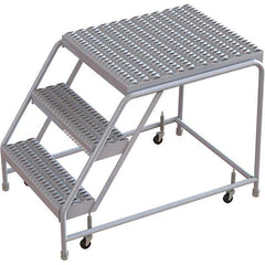 TRI-ARC - Rolling & Wall Mounted Ladders & Platforms Type: Rolling Warehouse Ladder Style: Rolling Safety Ladder - USA Tool & Supply