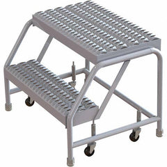 TRI-ARC - Rolling & Wall Mounted Ladders & Platforms Type: Rolling Warehouse Ladder Style: Rolling Safety Ladder - USA Tool & Supply