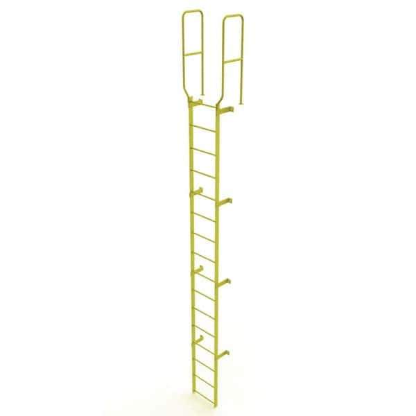 TRI-ARC - Rolling & Wall Mounted Ladders & Platforms Type: Fixed Ladder Style: Safety Cage - USA Tool & Supply