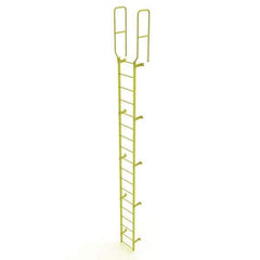 TRI-ARC - Rolling & Wall Mounted Ladders & Platforms Type: Fixed Ladder Style: Safety Cage - USA Tool & Supply