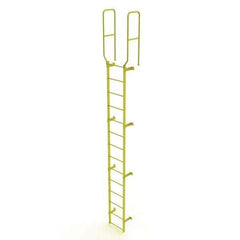 TRI-ARC - Rolling & Wall Mounted Ladders & Platforms Type: Fixed Ladder Style: Safety Cage - USA Tool & Supply