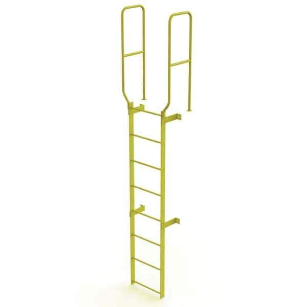 TRI-ARC - Rolling & Wall Mounted Ladders & Platforms Type: Fixed Ladder Style: Safety Cage - USA Tool & Supply