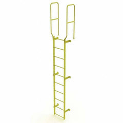 TRI-ARC - Rolling & Wall Mounted Ladders & Platforms Type: Fixed Ladder Style: Safety Cage - USA Tool & Supply