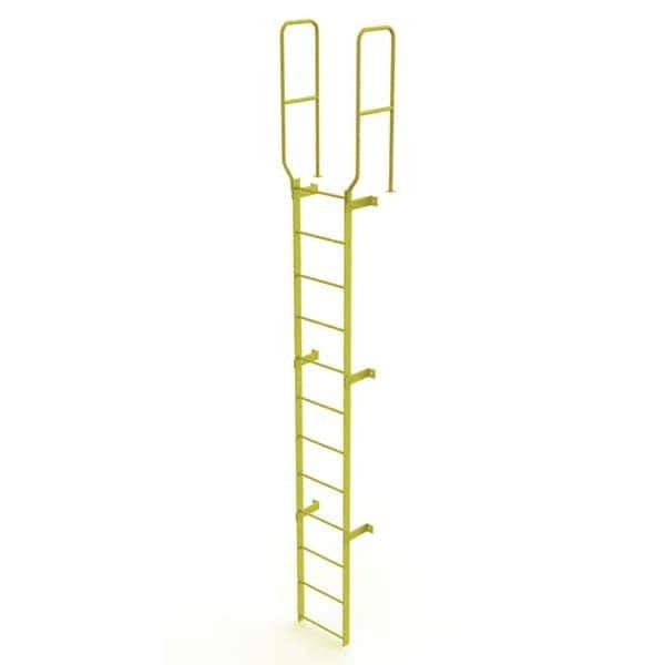 TRI-ARC - Rolling & Wall Mounted Ladders & Platforms Type: Fixed Ladder Style: Safety Cage - USA Tool & Supply