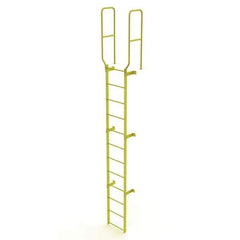 TRI-ARC - Rolling & Wall Mounted Ladders & Platforms Type: Fixed Ladder Style: Safety Cage - USA Tool & Supply