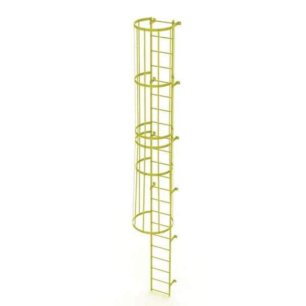 TRI-ARC - Rolling & Wall Mounted Ladders & Platforms Type: Fixed Ladder Style: Safety Cage - USA Tool & Supply