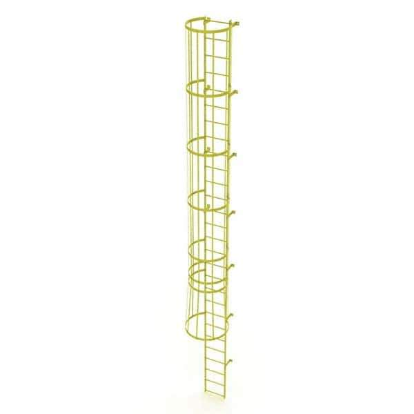 TRI-ARC - Rolling & Wall Mounted Ladders & Platforms Type: Fixed Ladder Style: Safety Cage - USA Tool & Supply