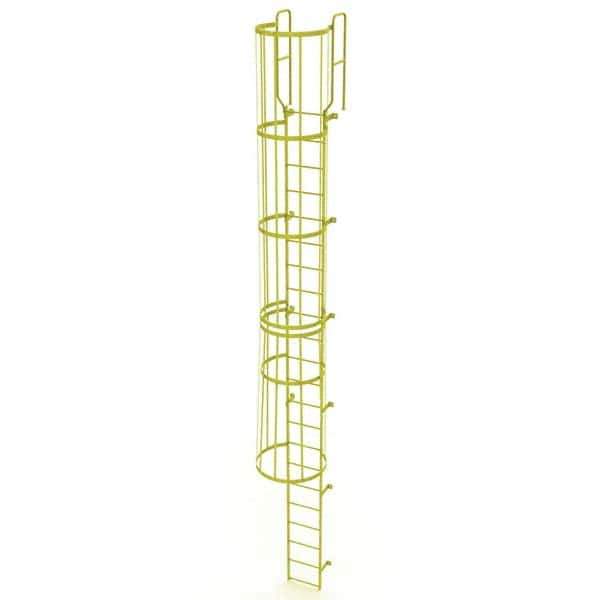 TRI-ARC - Rolling & Wall Mounted Ladders & Platforms Type: Fixed Ladder Style: Safety Cage - USA Tool & Supply