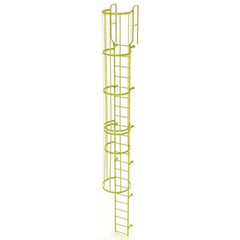 TRI-ARC - Rolling & Wall Mounted Ladders & Platforms Type: Fixed Ladder Style: Safety Cage - USA Tool & Supply