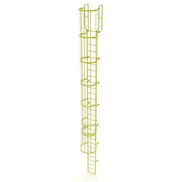 TRI-ARC - Rolling & Wall Mounted Ladders & Platforms Type: Fixed Ladder Style: Safety Cage - USA Tool & Supply