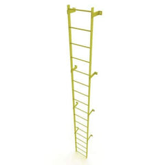 TRI-ARC - Rolling & Wall Mounted Ladders & Platforms Type: Fixed Ladder Style: Safety Cage - USA Tool & Supply