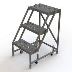 TRI-ARC - Rolling & Wall Mounted Ladders & Platforms Type: Rolling Warehouse Ladder Style: Rolling Platform Ladder - USA Tool & Supply