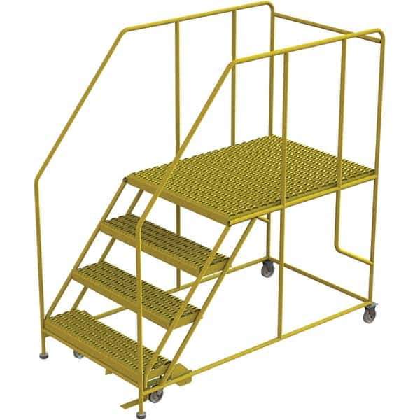 TRI-ARC - Rolling & Wall Mounted Ladders & Platforms Type: Rolling Work Platform Style: Steel Work Platform - USA Tool & Supply