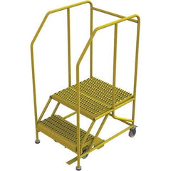 TRI-ARC - Rolling & Wall Mounted Ladders & Platforms Type: Rolling Work Platform Style: Steel Work Platform - USA Tool & Supply